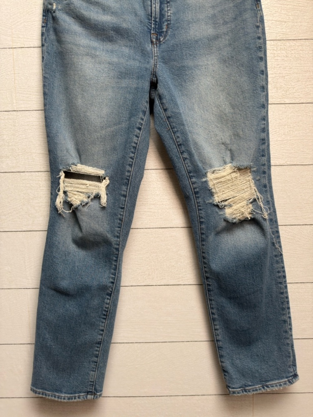 Madewell The Perfect Vintage Jean Light Wash Distressed High Rise Sz 29 / 8 - Picture 5 of 14